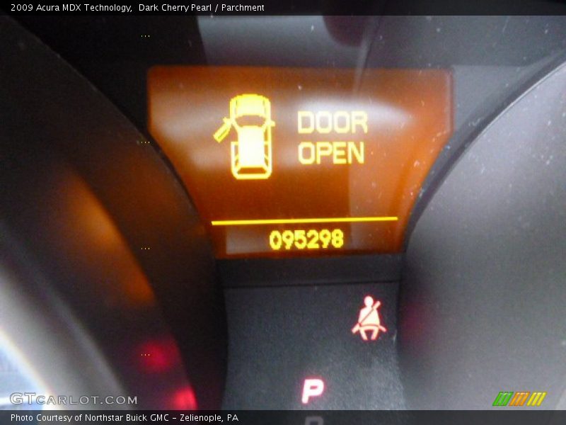 Dark Cherry Pearl / Parchment 2009 Acura MDX Technology