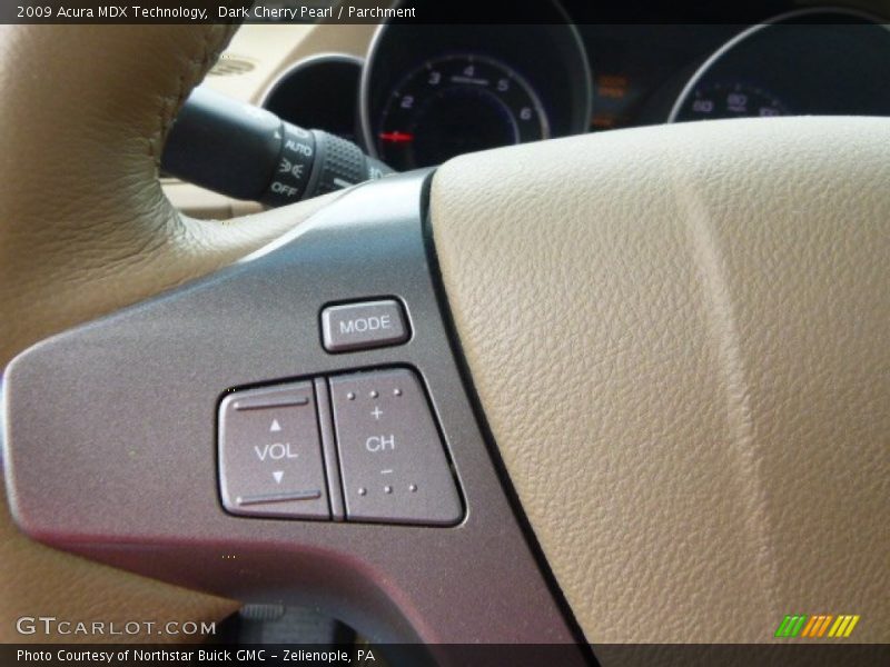 Dark Cherry Pearl / Parchment 2009 Acura MDX Technology