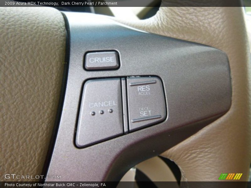 Dark Cherry Pearl / Parchment 2009 Acura MDX Technology