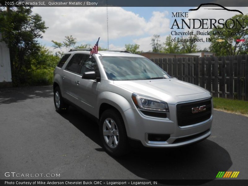 Quicksilver Metallic / Ebony 2015 GMC Acadia SLE