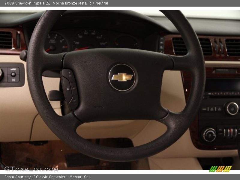 Mocha Bronze Metallic / Neutral 2009 Chevrolet Impala LS