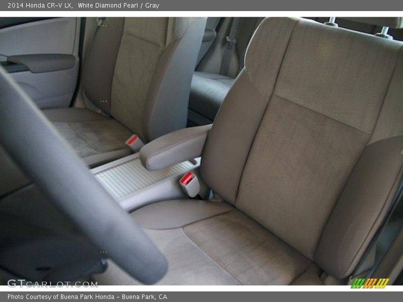 White Diamond Pearl / Gray 2014 Honda CR-V LX