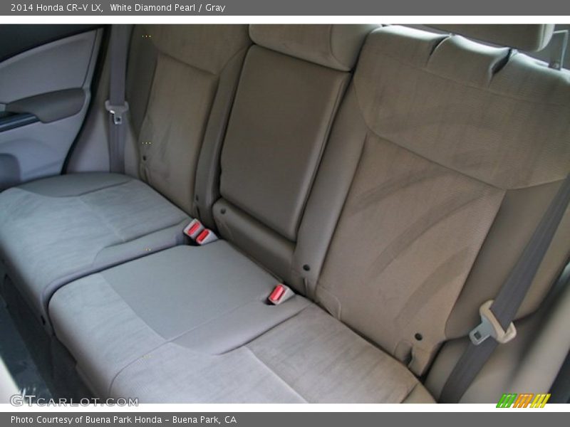 White Diamond Pearl / Gray 2014 Honda CR-V LX