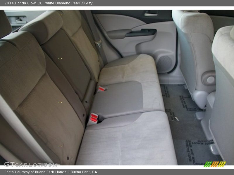 White Diamond Pearl / Gray 2014 Honda CR-V LX