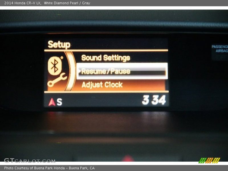 White Diamond Pearl / Gray 2014 Honda CR-V LX