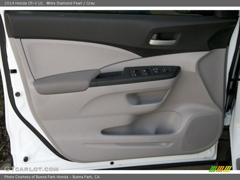 White Diamond Pearl / Gray 2014 Honda CR-V LX