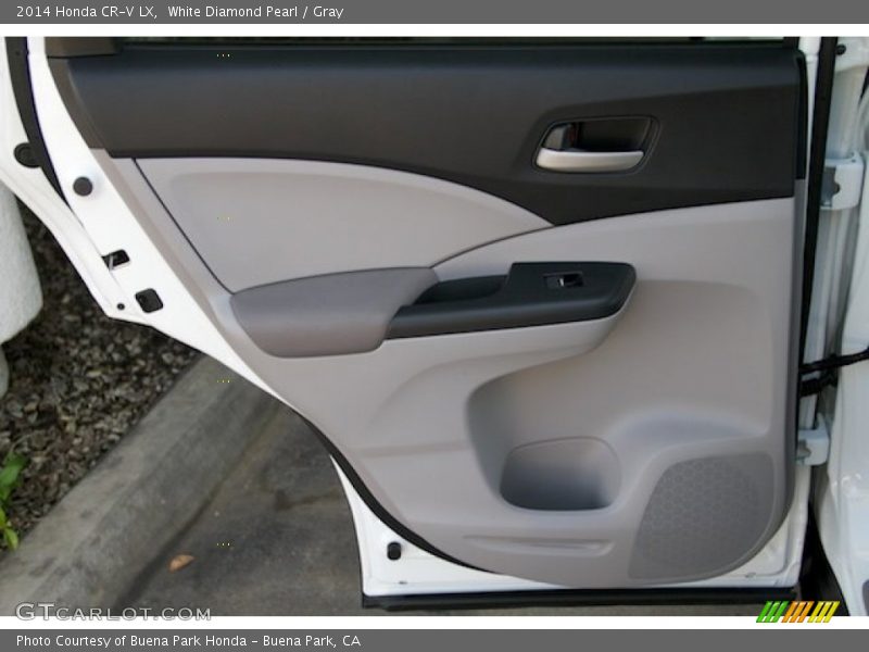White Diamond Pearl / Gray 2014 Honda CR-V LX