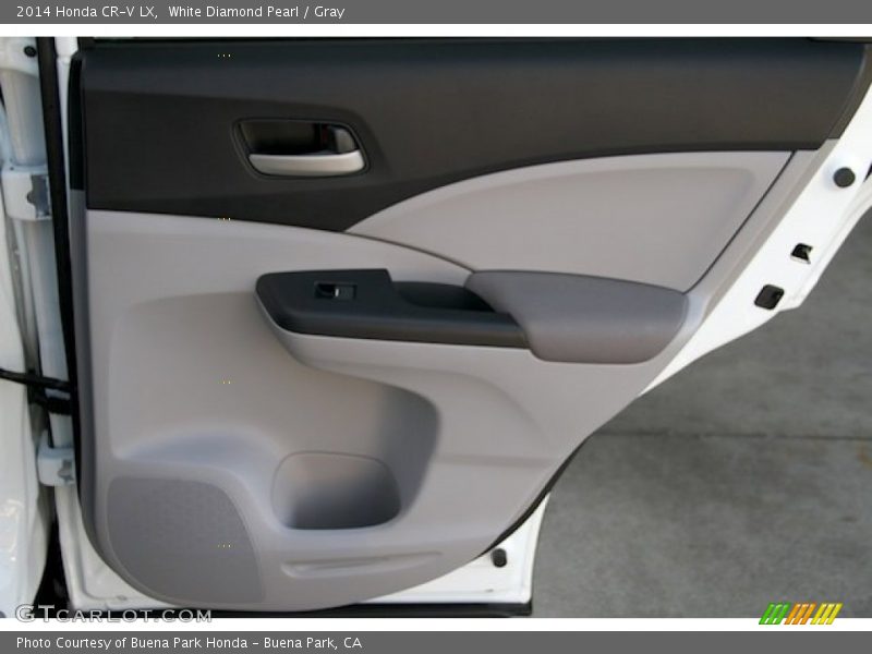 White Diamond Pearl / Gray 2014 Honda CR-V LX