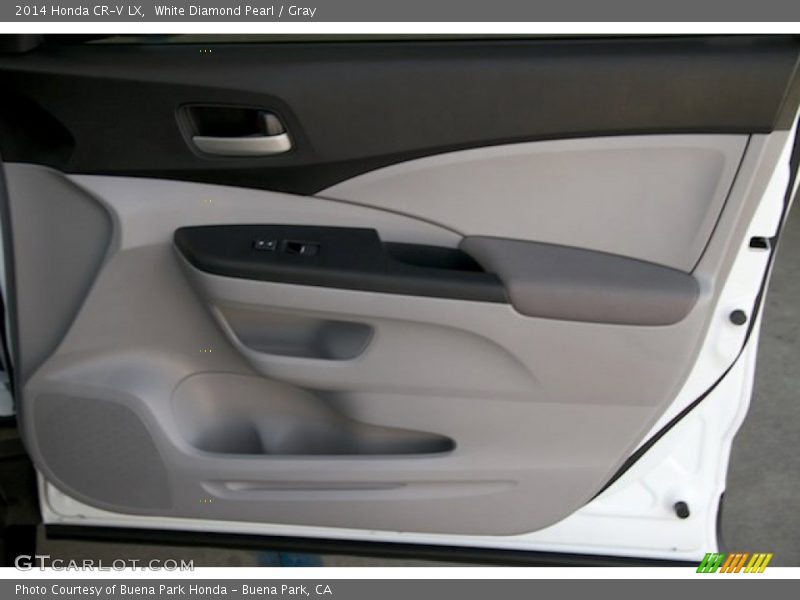 White Diamond Pearl / Gray 2014 Honda CR-V LX