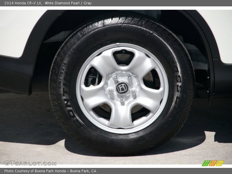 White Diamond Pearl / Gray 2014 Honda CR-V LX