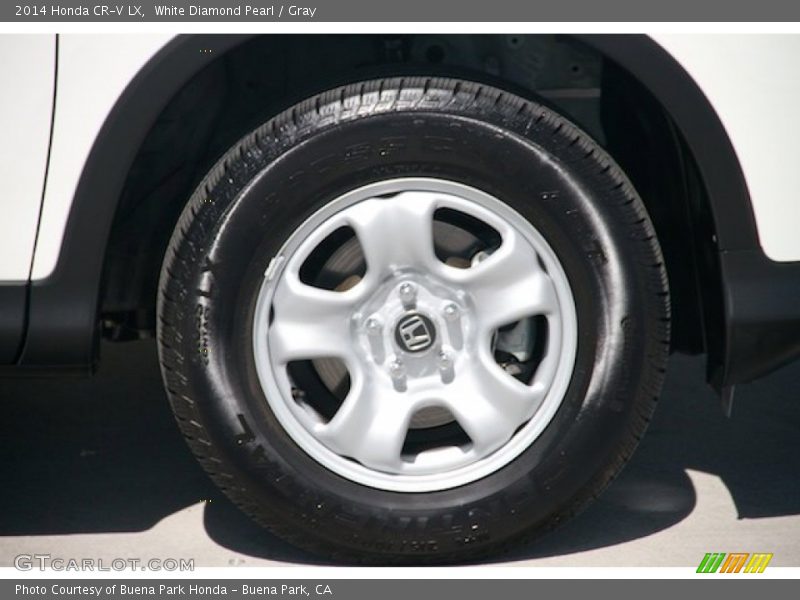 White Diamond Pearl / Gray 2014 Honda CR-V LX