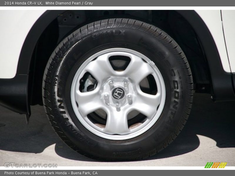 White Diamond Pearl / Gray 2014 Honda CR-V LX