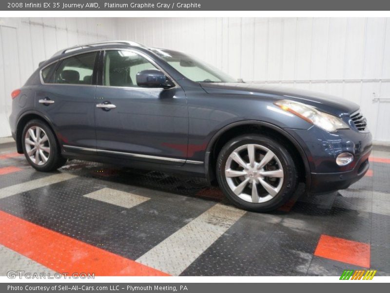 Platinum Graphite Gray / Graphite 2008 Infiniti EX 35 Journey AWD