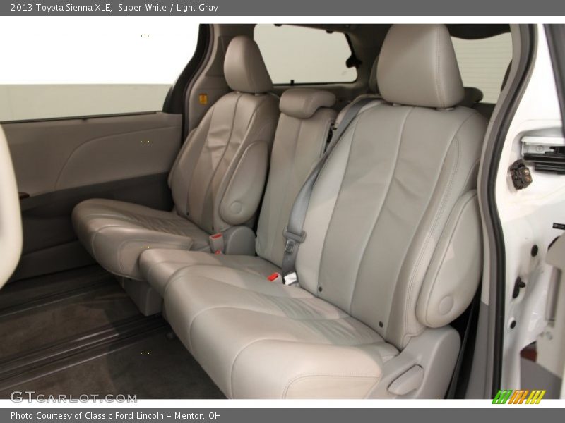 Super White / Light Gray 2013 Toyota Sienna XLE