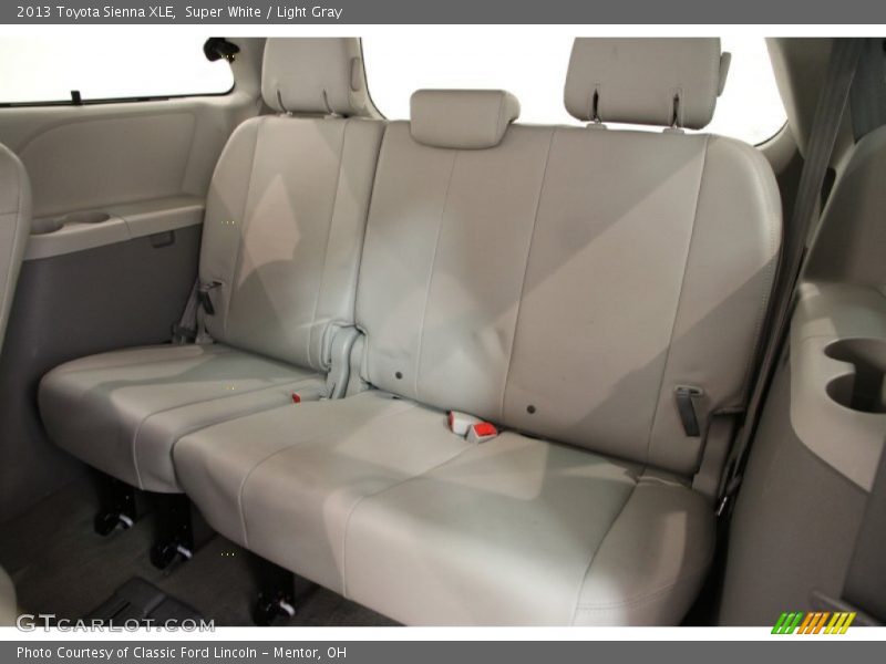 Super White / Light Gray 2013 Toyota Sienna XLE