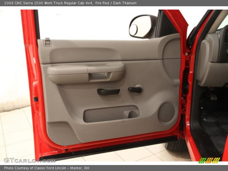 Fire Red / Dark Titanium 2009 GMC Sierra 1500 Work Truck Regular Cab 4x4