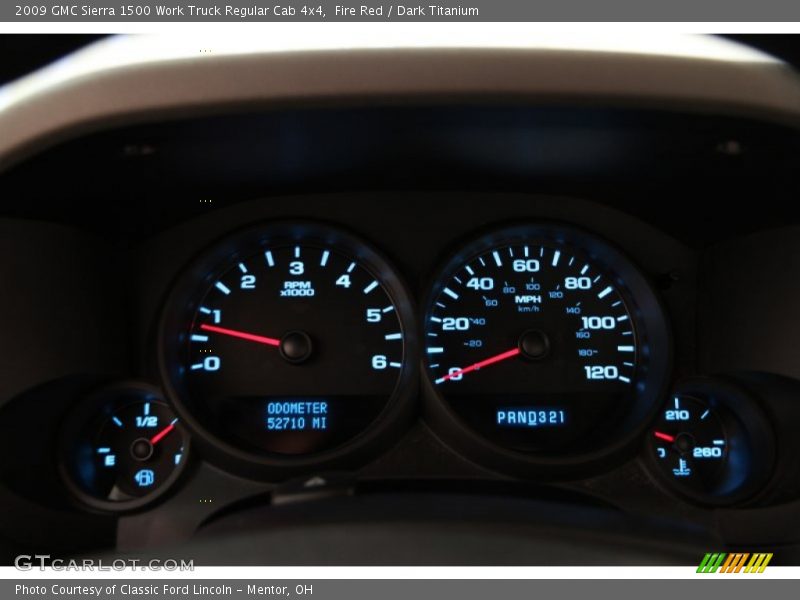Fire Red / Dark Titanium 2009 GMC Sierra 1500 Work Truck Regular Cab 4x4