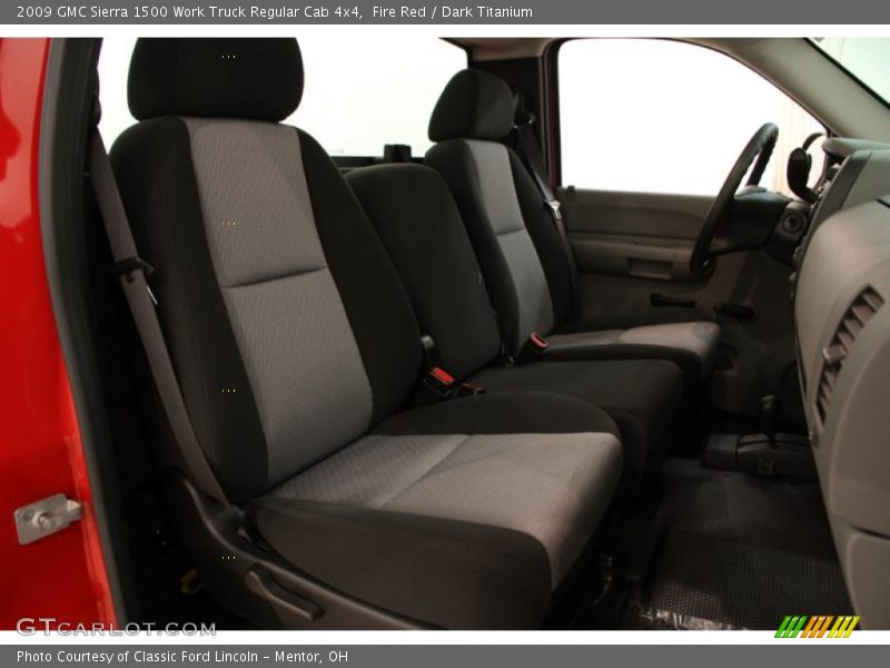 Fire Red / Dark Titanium 2009 GMC Sierra 1500 Work Truck Regular Cab 4x4