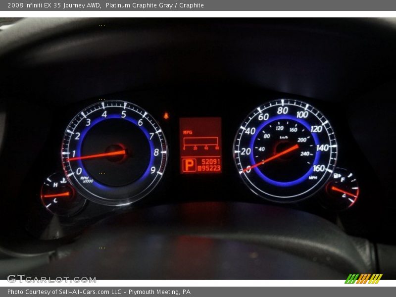 Platinum Graphite Gray / Graphite 2008 Infiniti EX 35 Journey AWD