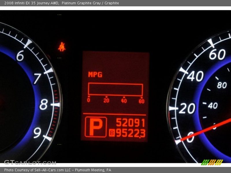 Platinum Graphite Gray / Graphite 2008 Infiniti EX 35 Journey AWD