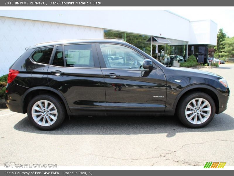 Black Sapphire Metallic / Black 2015 BMW X3 xDrive28i