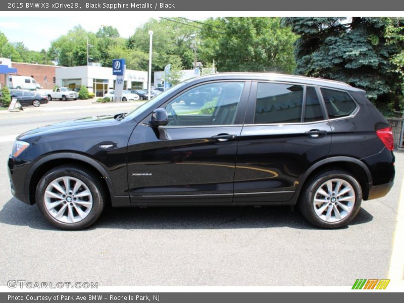 Black Sapphire Metallic / Black 2015 BMW X3 xDrive28i