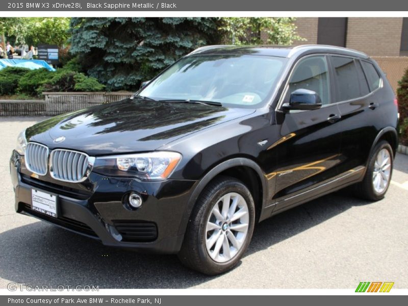 Black Sapphire Metallic / Black 2015 BMW X3 xDrive28i