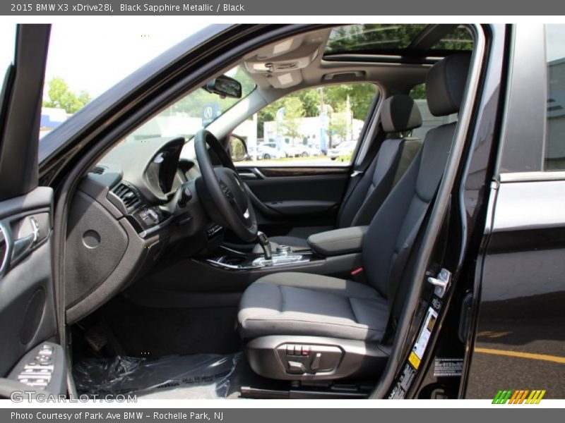 Black Sapphire Metallic / Black 2015 BMW X3 xDrive28i