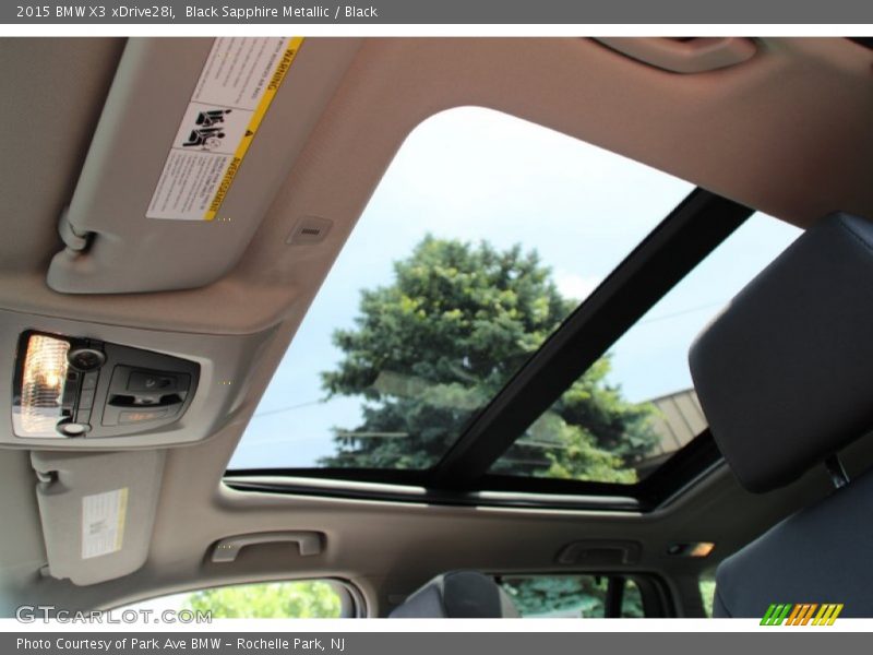 Black Sapphire Metallic / Black 2015 BMW X3 xDrive28i
