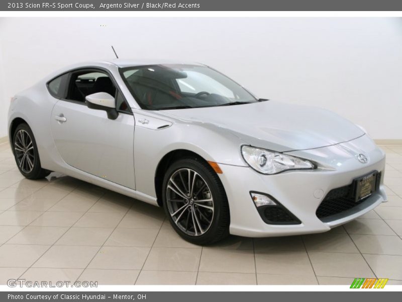Argento Silver / Black/Red Accents 2013 Scion FR-S Sport Coupe