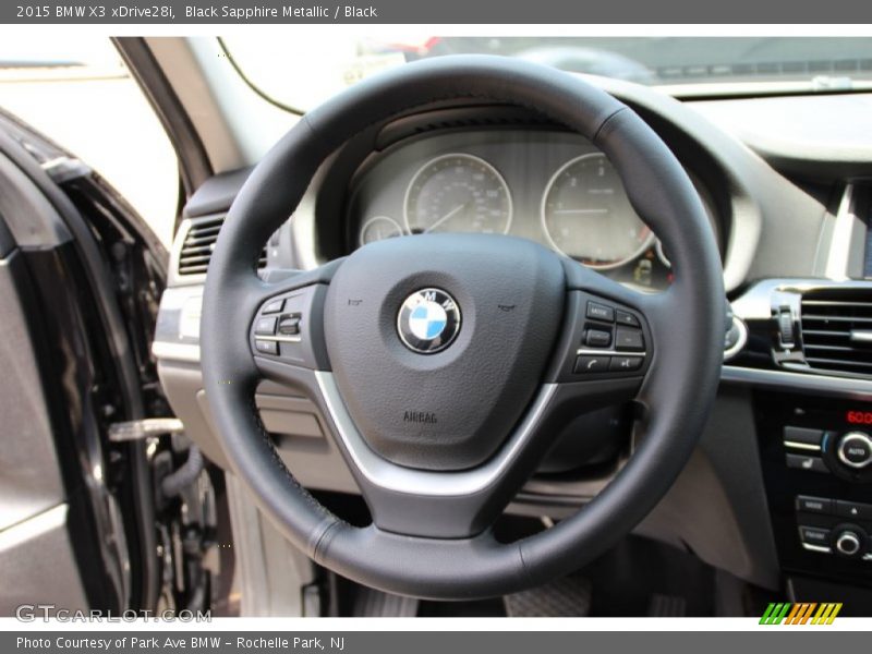 Black Sapphire Metallic / Black 2015 BMW X3 xDrive28i