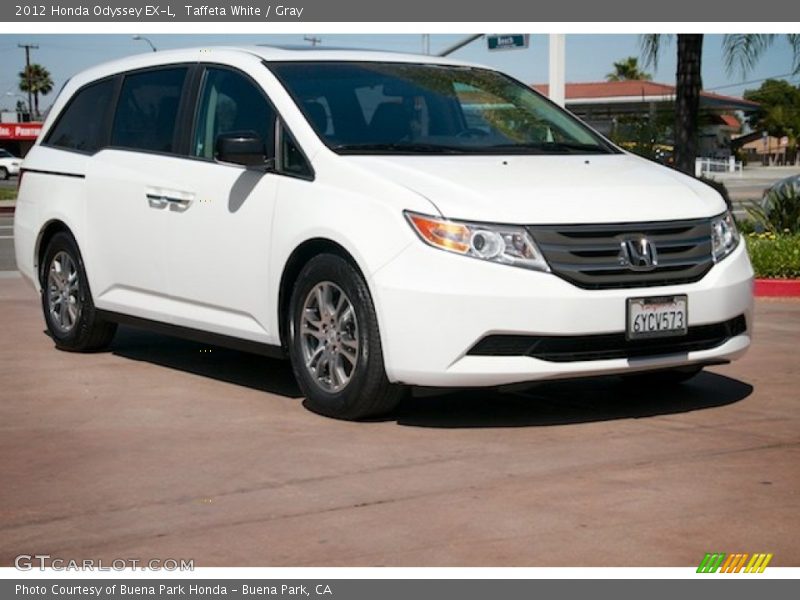 Taffeta White / Gray 2012 Honda Odyssey EX-L
