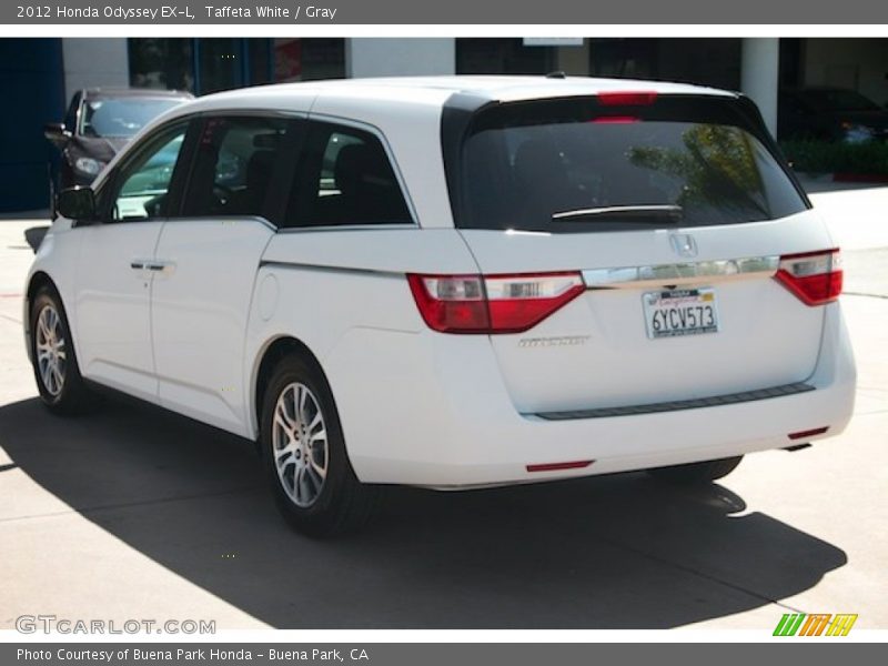 Taffeta White / Gray 2012 Honda Odyssey EX-L