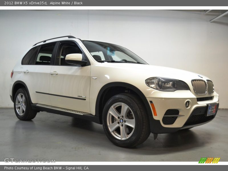 Alpine White / Black 2012 BMW X5 xDrive35d