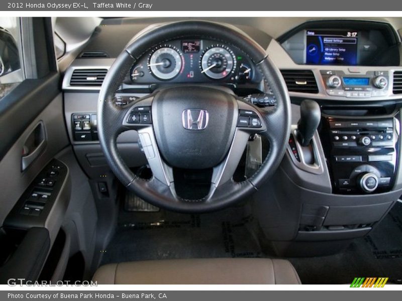 Taffeta White / Gray 2012 Honda Odyssey EX-L