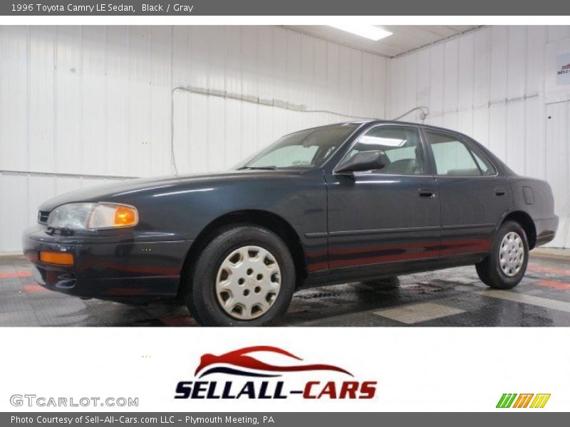 Black / Gray 1996 Toyota Camry LE Sedan