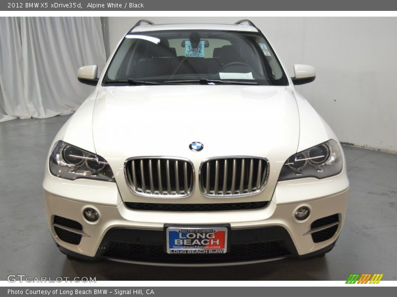Alpine White / Black 2012 BMW X5 xDrive35d