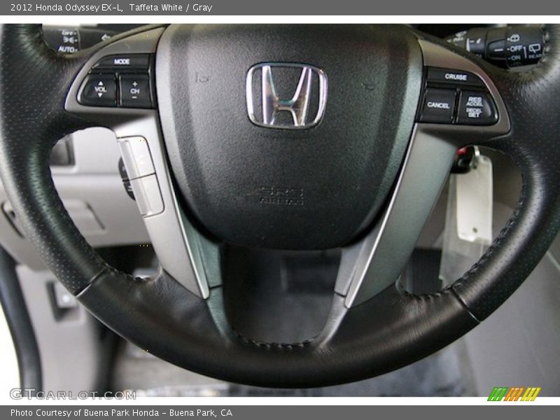 Taffeta White / Gray 2012 Honda Odyssey EX-L