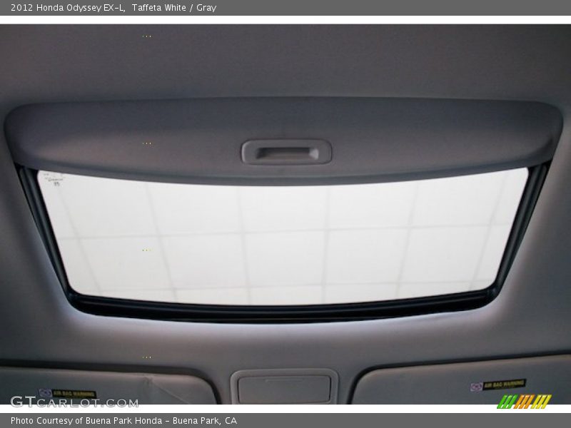 Taffeta White / Gray 2012 Honda Odyssey EX-L