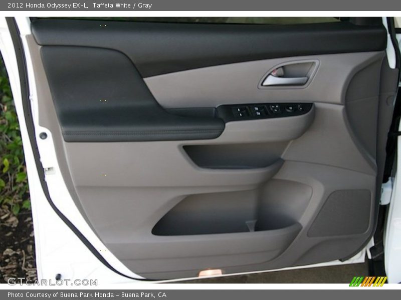 Taffeta White / Gray 2012 Honda Odyssey EX-L
