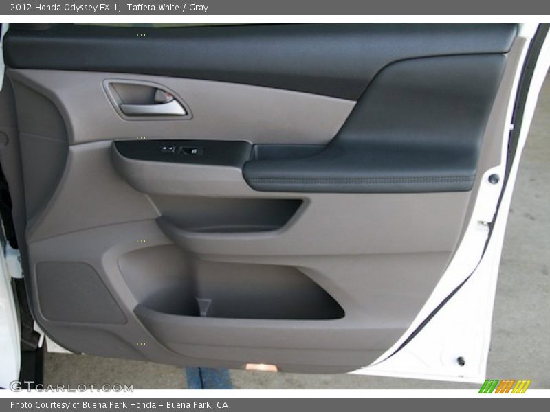 Taffeta White / Gray 2012 Honda Odyssey EX-L