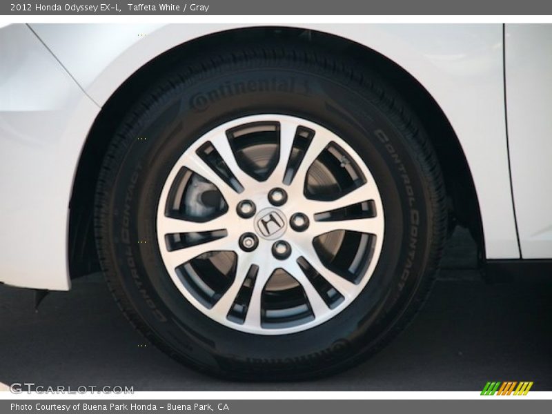 Taffeta White / Gray 2012 Honda Odyssey EX-L