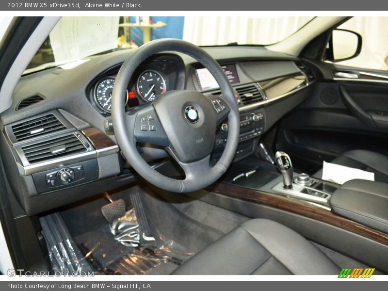Alpine White / Black 2012 BMW X5 xDrive35d