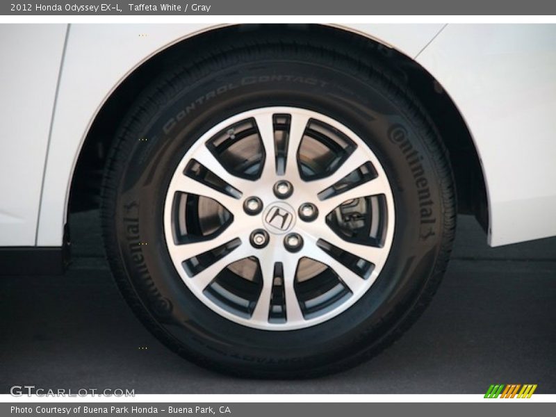Taffeta White / Gray 2012 Honda Odyssey EX-L