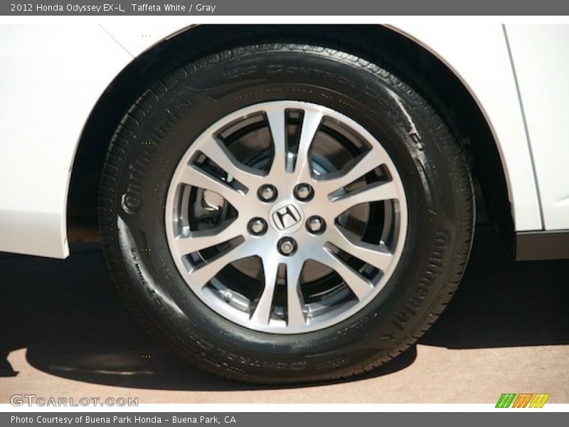 Taffeta White / Gray 2012 Honda Odyssey EX-L