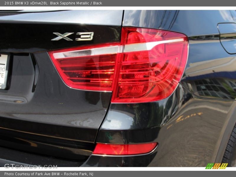 Black Sapphire Metallic / Black 2015 BMW X3 xDrive28i
