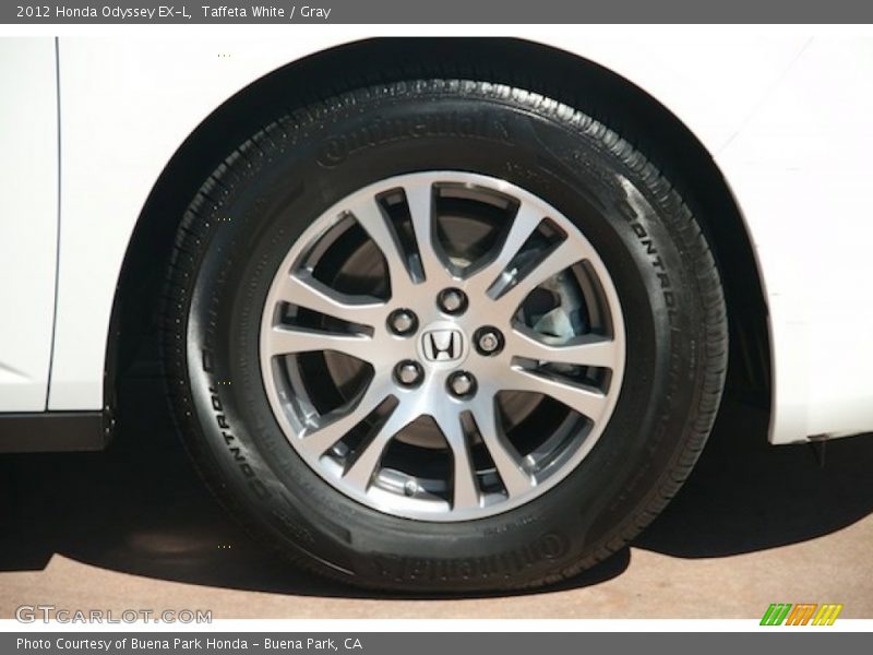 Taffeta White / Gray 2012 Honda Odyssey EX-L