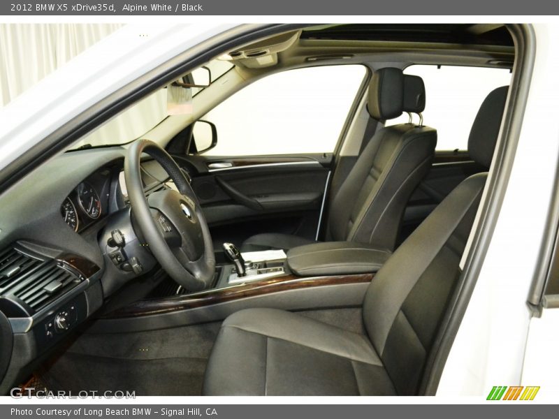 Alpine White / Black 2012 BMW X5 xDrive35d