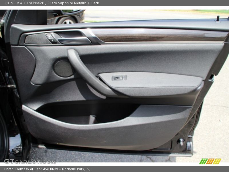 Black Sapphire Metallic / Black 2015 BMW X3 xDrive28i