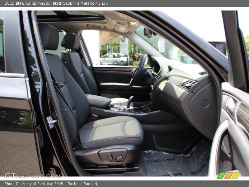 Black Sapphire Metallic / Black 2015 BMW X3 xDrive28i